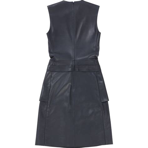 celine blue leather dress|celine dresses and skirts.